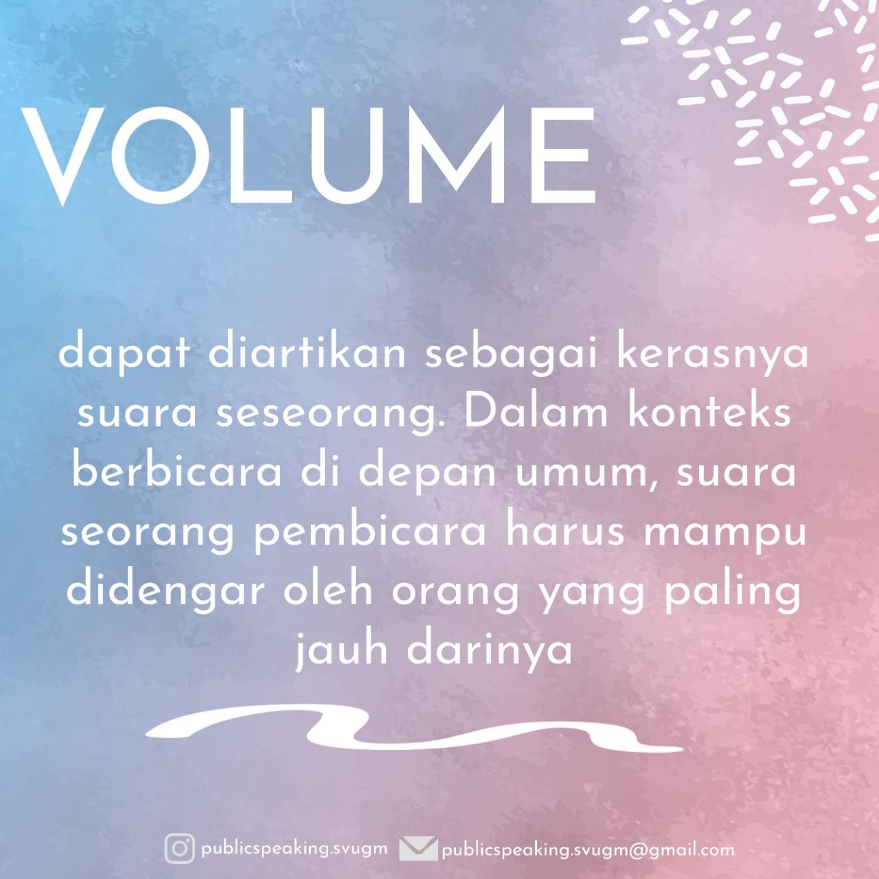 Aspek Vokal 4: Volume